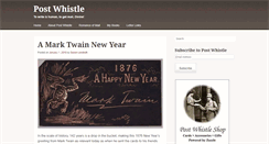 Desktop Screenshot of postwhistle.com